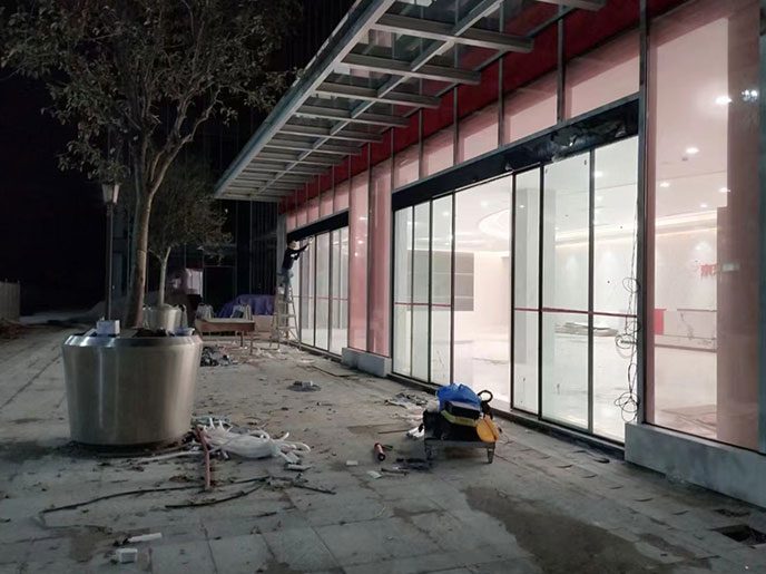 极窄边框感应门